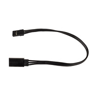 175mm Servo Wire Extension, black (6.89 in)