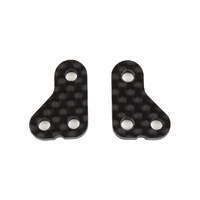 RC10T6.2 Steering Arm, +1mm, carbon fiber