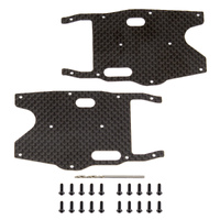 RC8B3.1 FT Arm Stiffeners, rear, carbon fiber