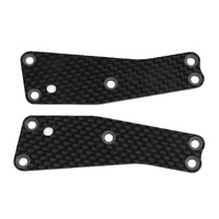 RC8T3.2 FT Front Upper Suspension Arm Inserts, 1.2mm, carbon fiber