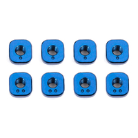 RC10F6 FT Camber Bushings, blue aluminum