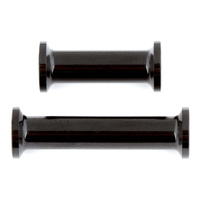 RC10F6 FT Heavy Duty Front Top Plate Standoffs, black aluminum