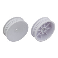 2WD Slim Front Wheels, 2.2 in, 12 mm Hex, white