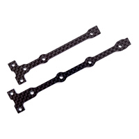 RC10B74.1 FT Flex Chassis Brace Support Set, 2.0mm, carbon fiber