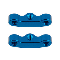 RC10B7 Hub Link Mounts, +1mm, blue aluminum