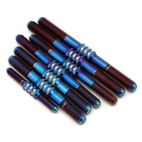 JConcepts TLR 8ight-X 2.0 , E Fin Titanium turnbuckle set - burnt blue, 7pc.