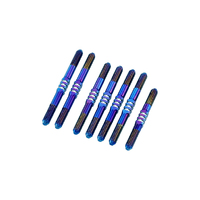 JConcepts - B74.2, 3.5mm Fin Titanium turnbuckle set, burnt blue - 7pc.