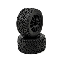 G-Locs - yellow compound - black wheel - (pre-mounted) - Stampede 4x4 F&R and E-Stampede and E-Rustler 2wd front