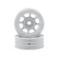 Hazard - 1.9" RC10 front wheel - white (3/16 x 5/16" flanged bearing fit)