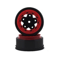 Tremor, Slash narrow front wheel - black wheel / red beadlock - 2pc. 