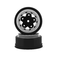 Tremor, Slash narrow front wheel - black wheel / white beadlock - 2pc. 