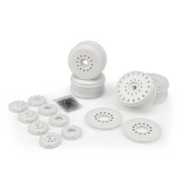 Cheetah 83mm speed-run wheel w/ 12 and 17mm hex adaptor, 4pc. (white) 