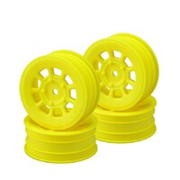 9 shot - B7 , B6.4 , YZ2 , XB2 , LD3, 2.2" front wheel (yellow) - 4pc