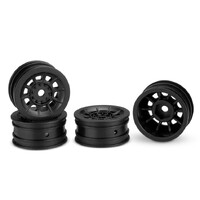 Hazard - 1" wheel, fits Axial SCX24,  - (black) - 4pc