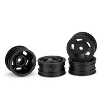 Glide 5 - 1" wheel, fits Axial SCX24,  - (black) - 4pc