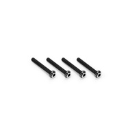 3x22mm Top Hat Titanium screw, stealth black - 4pc