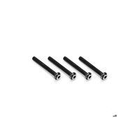 3x24mm Top Hat Titanium screw, stealth black - 4pc