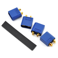 ProTek RC 4.5mm "TruCurrent" XT90 Polarized Device Connectors (4 Male)