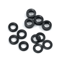 ProTek RC Aluminum Ball Stud Washer Set (Black) (12) (0.5mm, 1.0mm & 2.0mm)