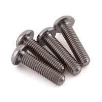 ProTek RC 3x12mm "Grade 5" Titanium Button Head Hex Screw (4)