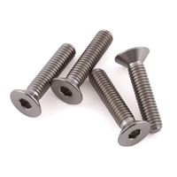 ProTek RC 3x14mm "Grade 5" Titanium Flat Head Hex Screw (4)