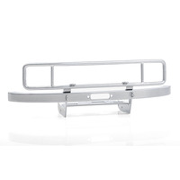 Ranch Steel Front Winch Bumper w/ IPF Lights for Axial 1/10 SCX10 II UMG10 (Silver)