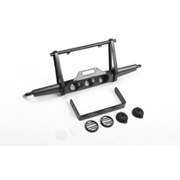 Shirya Front Winch Bumper w/ Lights for Vanquish VS4-10 Origin Body (Black)