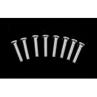 Phillips Flat Head Screws M1 x 6mm (Silver)