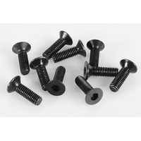 Steel Flat Head Cap Screws M3 x 10mm (10)