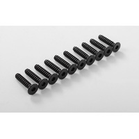 Flat Head Self Tapping Screws M3 x 14mm (Black)