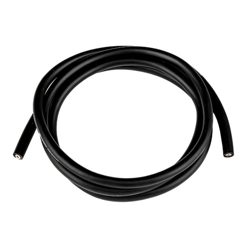 Silicone Wire, 10 AWG, black, 1m