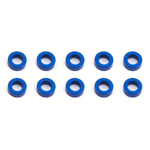 Ballstud Washers, 5.5x3.0x2.0 mm, blue aluminum