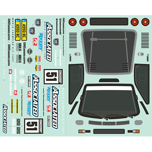 Apex2 Sport, A550 Decal Sheet