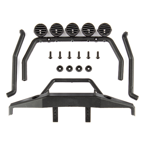 CR12 Roll Bar and Bumper Set, black