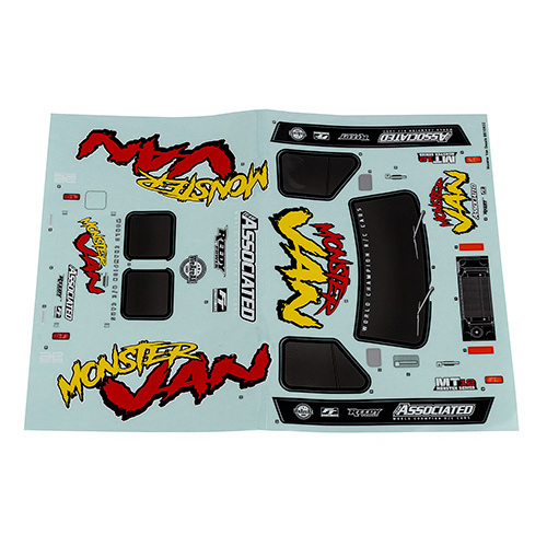 MT12 Monster Van Decal Sheet