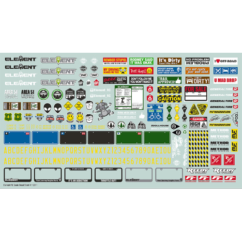 Enduro Scale Decal Sheet