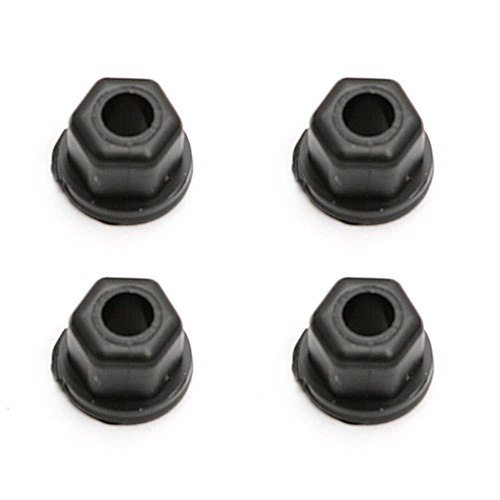 #### Locknuts, 4-40/5-40, flanged, black nylon