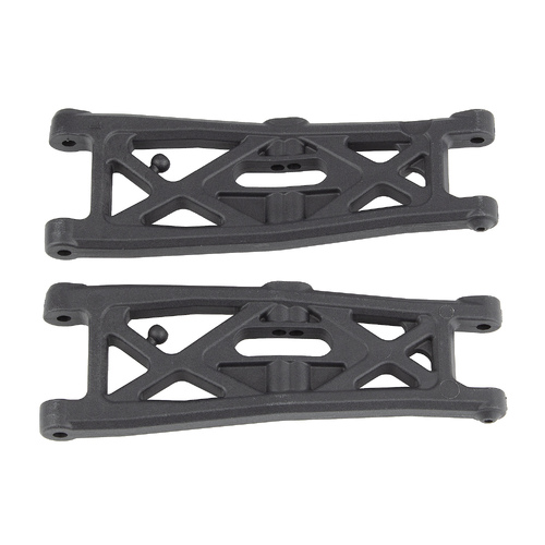 RC10T6.2 FT Front Suspension Arms, gull wing, carbon