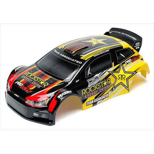 ###ProRally Rockstar body, black/yellow