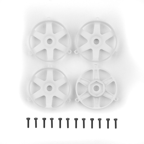 DC10 FT Adjustable Wheel Face Plates, white