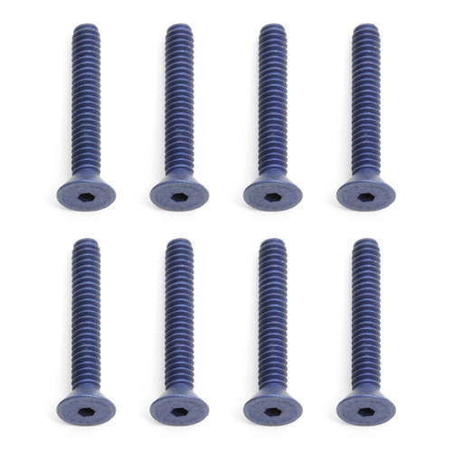 FT Screws, 4-40 x 3/4 in FHCS, blue aluminum