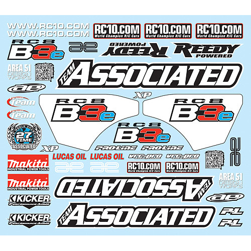 Decal Sheet RC8B3e