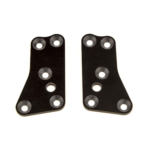 RC8B3.2 FT Upper Suspension Arm Inserts, G10, Front Upper, 2.0 mm