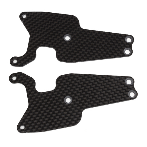 RC8T3.2 FT Front Lower Suspension Arm Inserts, 1.2mm, carbon fiber