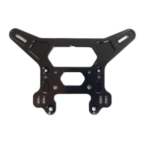 RC8T3.2 Rear Shock Tower, black aluminum