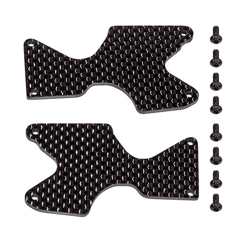 RC8B4.1 FT Rear Suspension Arm Inserts, carbon fiber