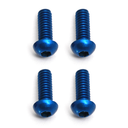 FT Screws, Blue Aluminum M2x6 mm BHCS