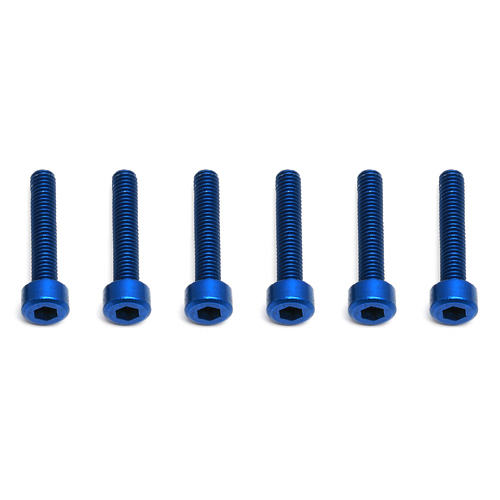 FT Screws, Blue Aluminum M3x16 mm SHCS