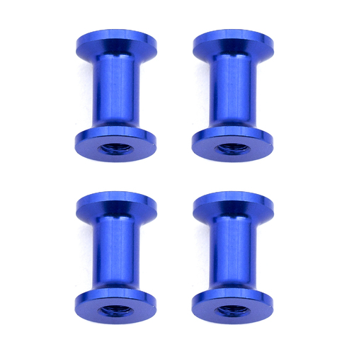 #### RC10F6 Suspension Arm Standoffs, blue aluminum