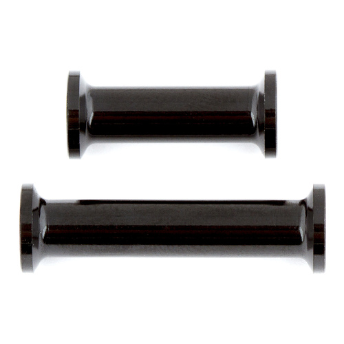 RC10F6 FT Heavy Duty Front Top Plate Standoffs, black aluminum